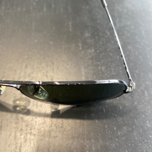 Black Polarized Aviator Ray-Ban Sunglasses main image 6